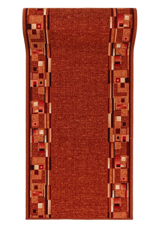 Mazovia Teppichläufer Brücke Terracotta Rost 67 x 100 cm - Bild 2