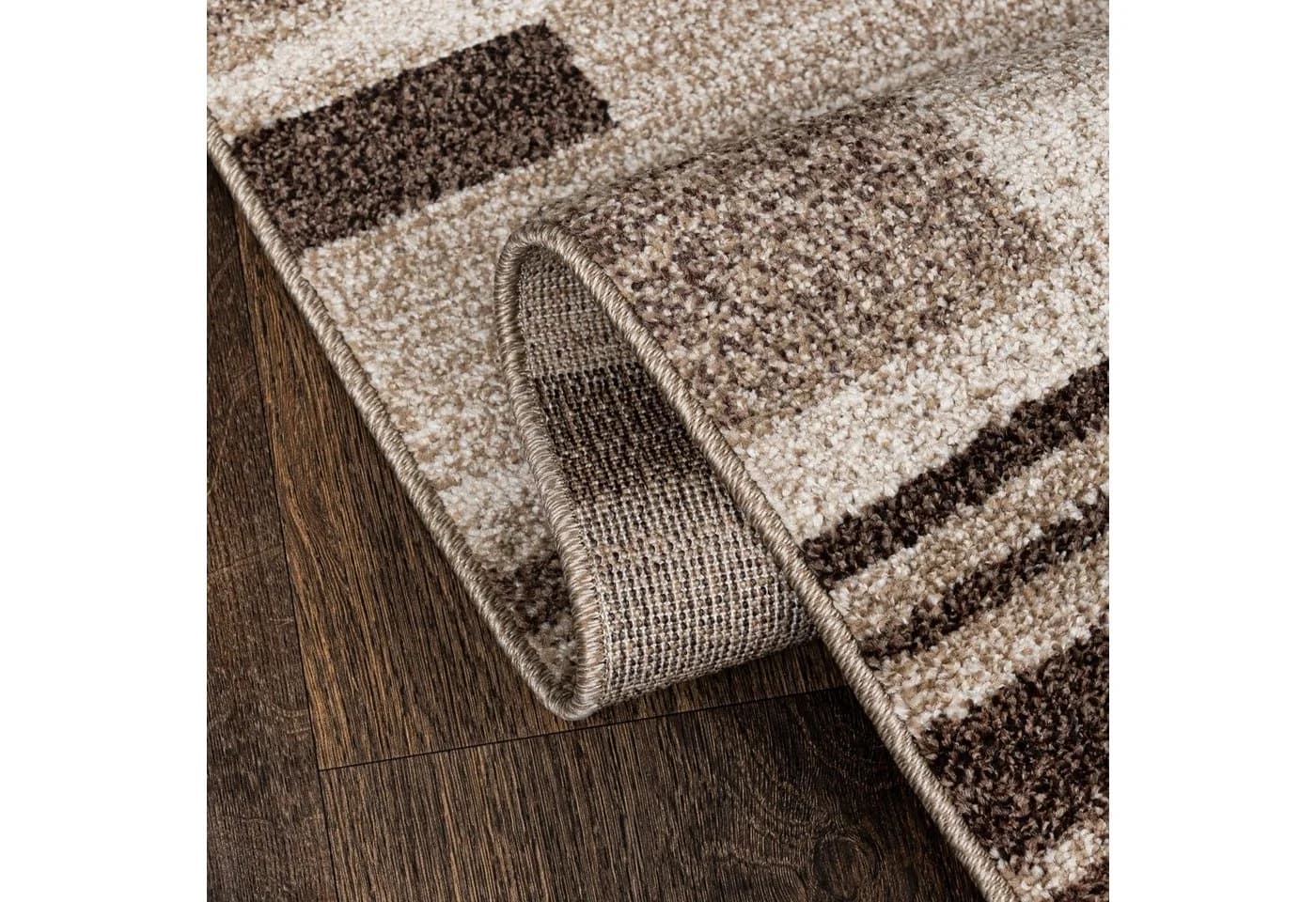Mazovia Flurläufer Modern Beige 70 x 100 cm Kurzflor - Bild 4