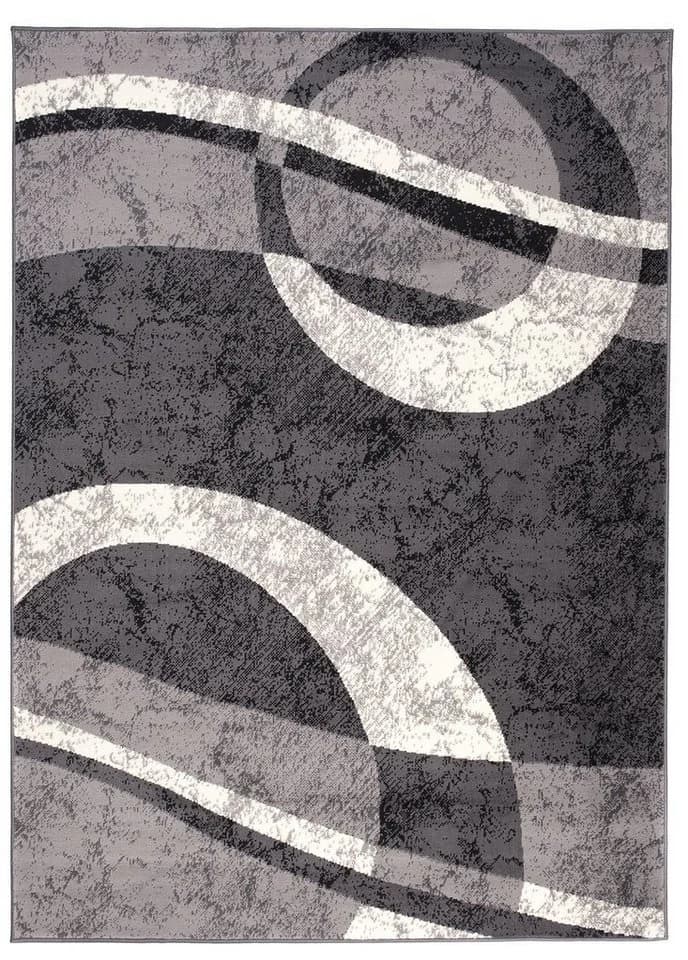 Mazovia Designteppich Modern Grau Kurzflor Geometrisch