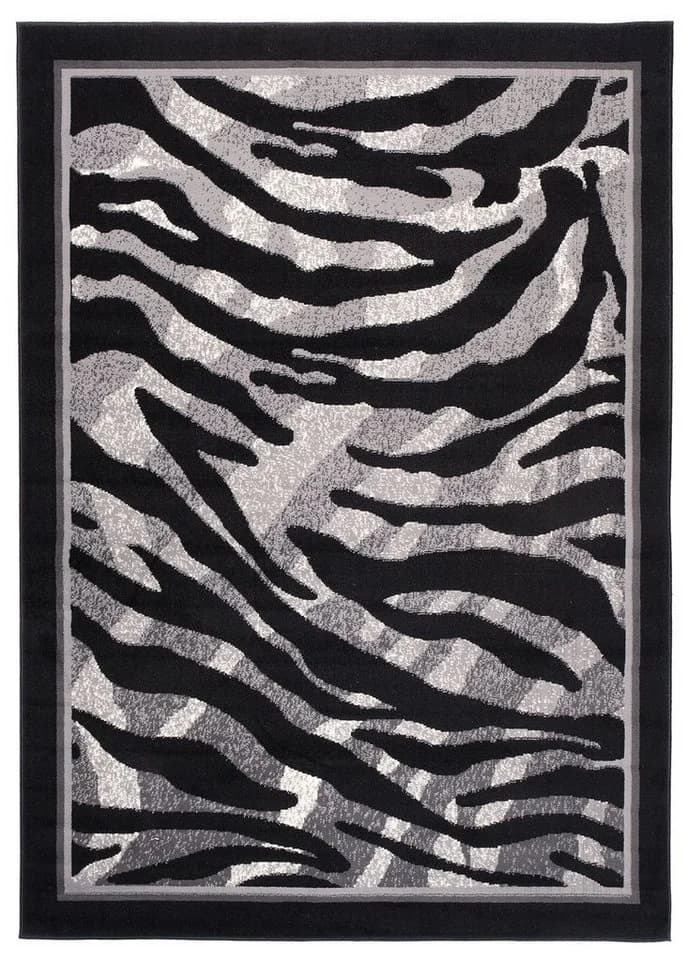 Mazovia Designteppich Grau Schwarz Geometrisch Modern