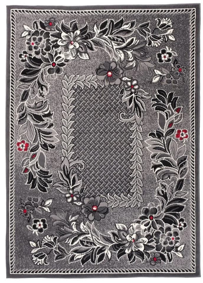Mazovia Designteppich Grau Modern Kurzflor