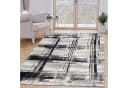 Mazovia Designteppich Retro Geometrisch Anthrazit Grau Bild 1