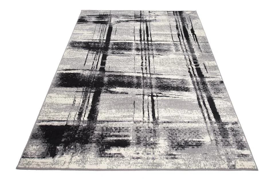 Mazovia Designteppich Retro Geometrisch Anthrazit Grau - Bild 5