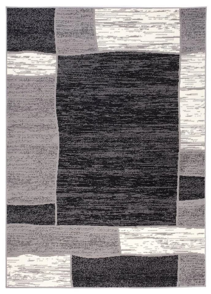 Mazovia Designteppich Grau Geometrisch Kurzflor