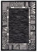 Mazovia Designteppich Grau Schwarz Geometrisch Kurzflor Bild 1