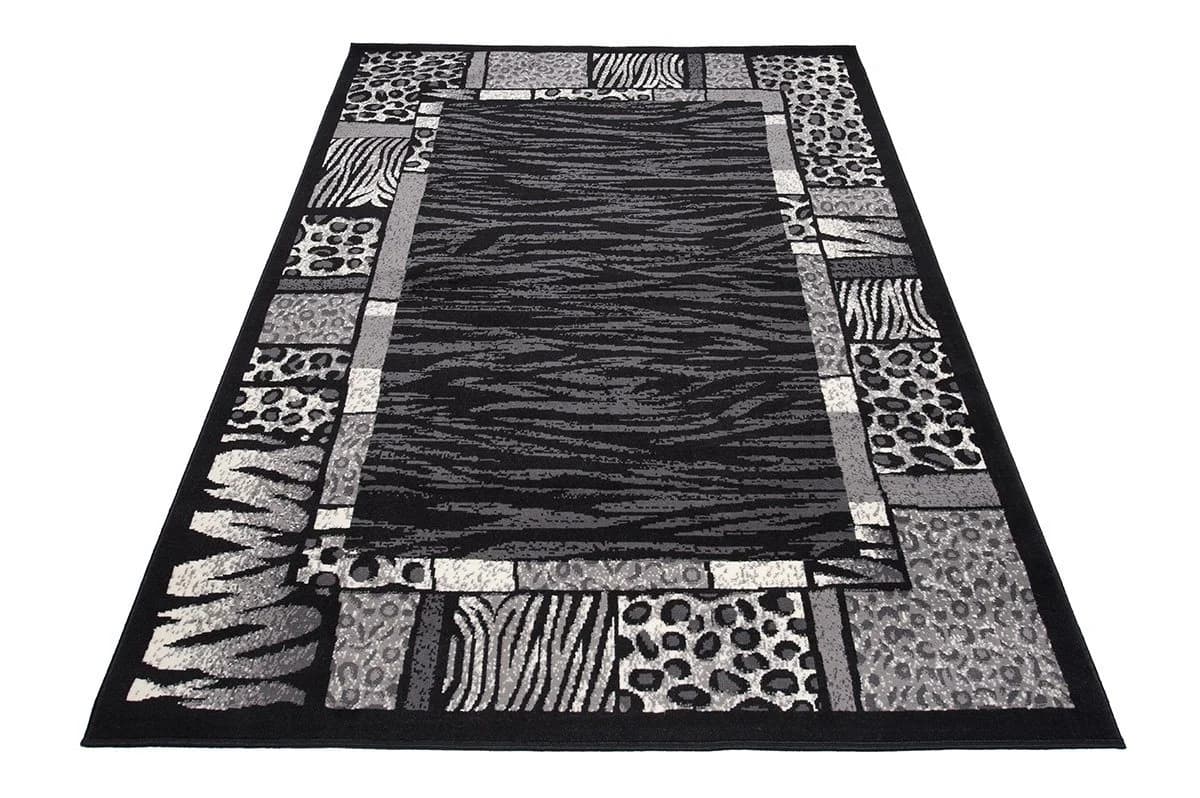 Mazovia Designteppich Grau Schwarz Geometrisch Kurzflor - Bild 3