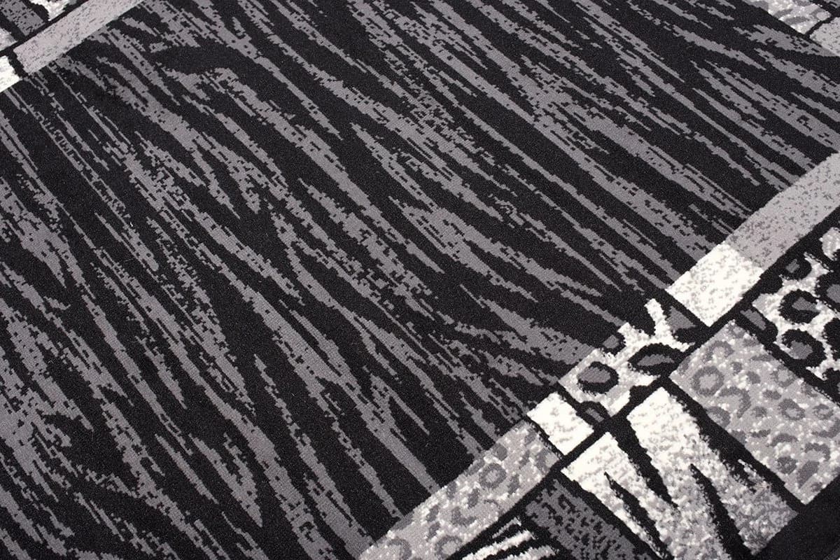 Mazovia Designteppich Grau Schwarz Geometrisch Kurzflor - Bild 4