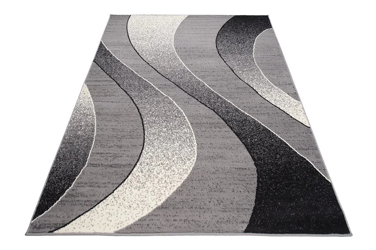 Mazovia Designteppich Grau Modern Kurzflor Pflegeleicht - Bild 3