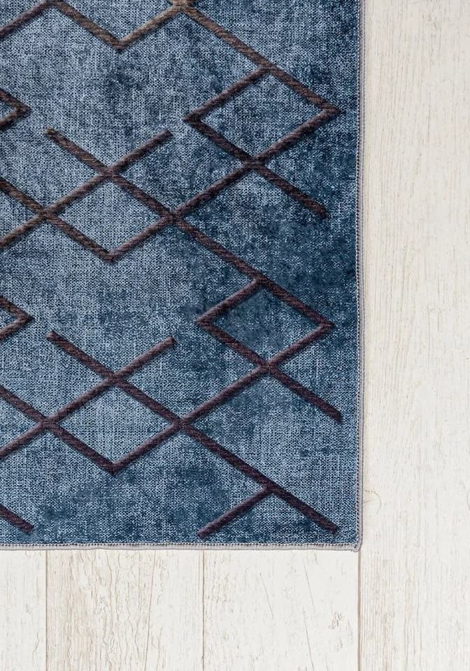Mazovia Designteppich Modern Blau Kurflor - Bild 5