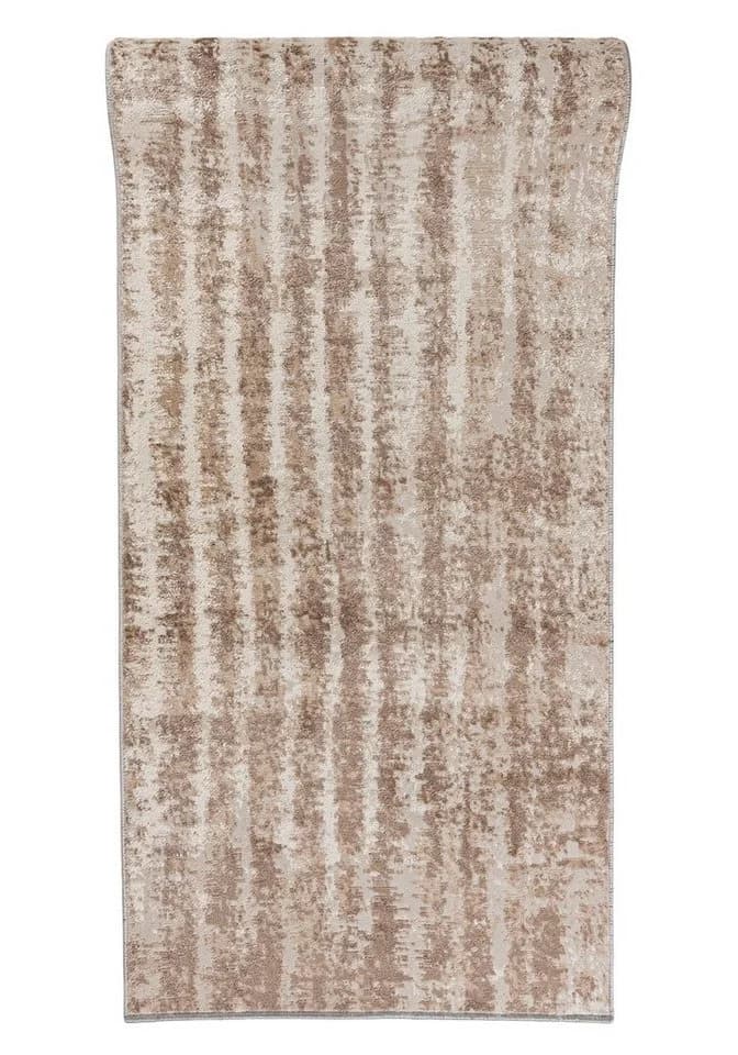 Mazovia Läufer Modern Abstrakt Muster Beige Braun Kurzflor - Bild 2
