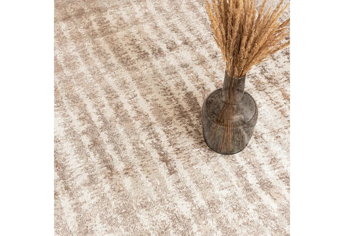 Mazovia Läufer Modern Abstrakt Muster Beige Braun Kurzflor - Bild 3