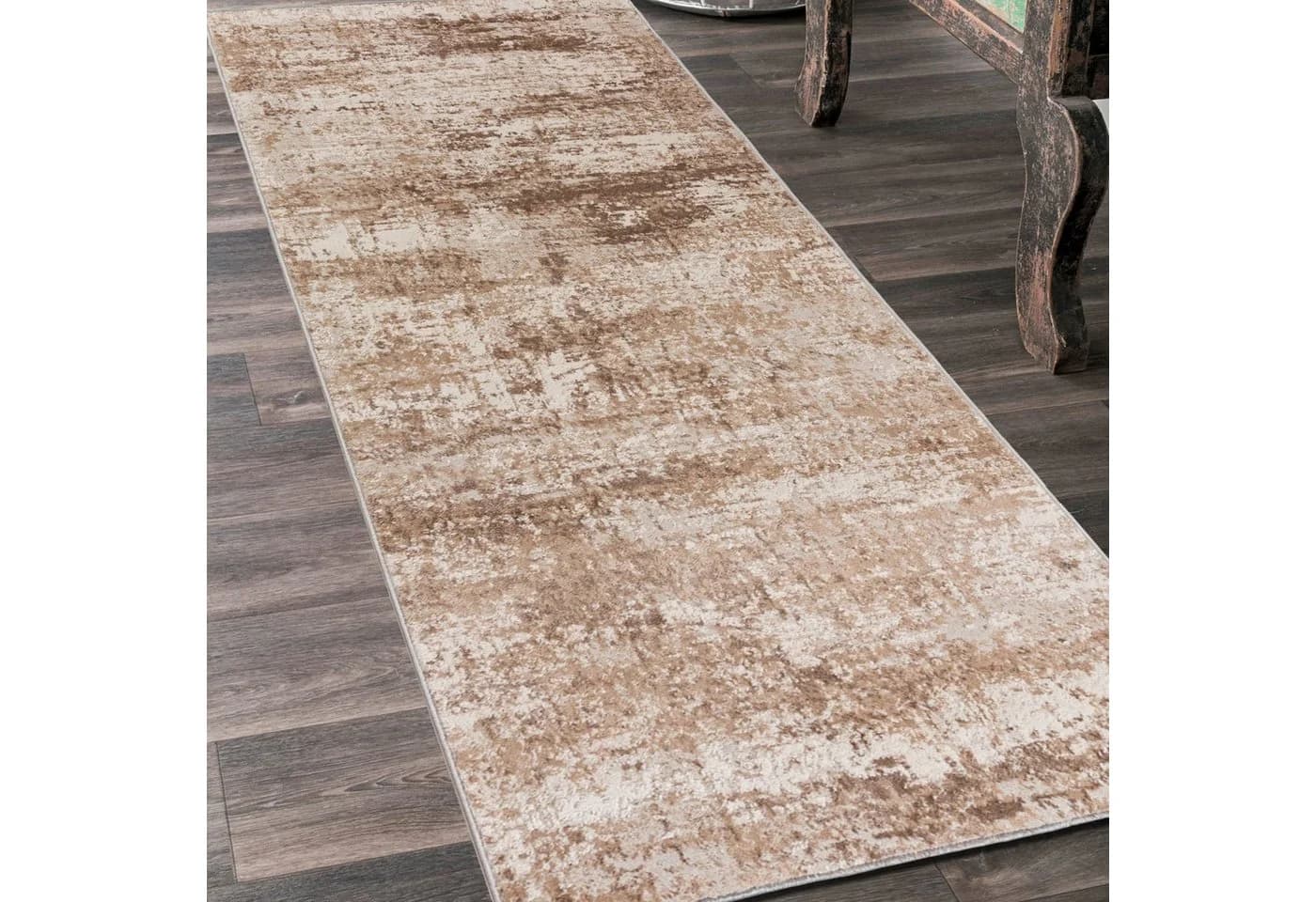 Mazovia Läufer Modern Abstrakt Beige Creme
