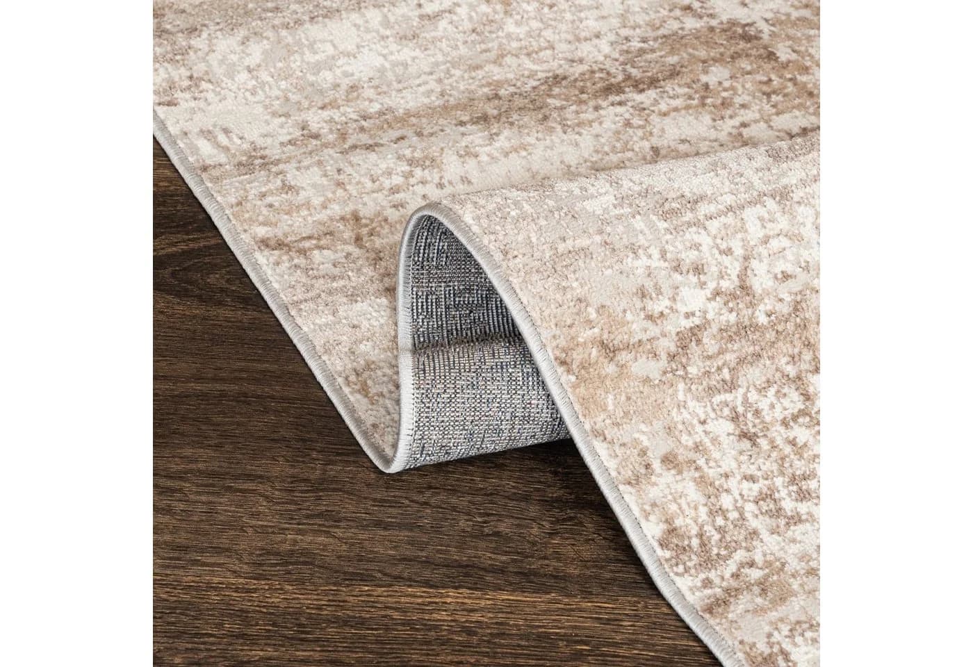 Mazovia Designteppich Modern Abstrakt Muster Beige Kurzflor - Bild 4