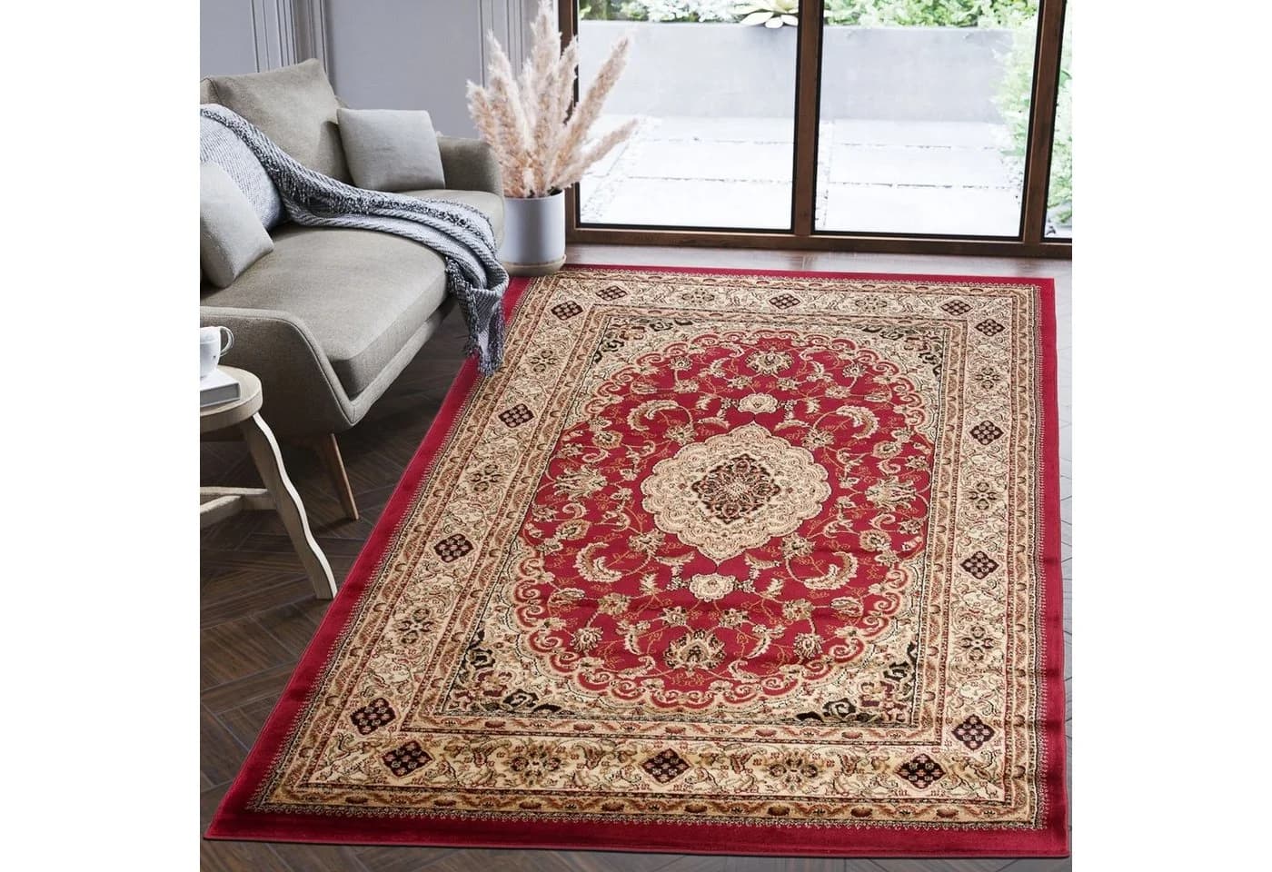 Mazovia Orientteppich Oriente Teppich Rot Beige 60x100 cm