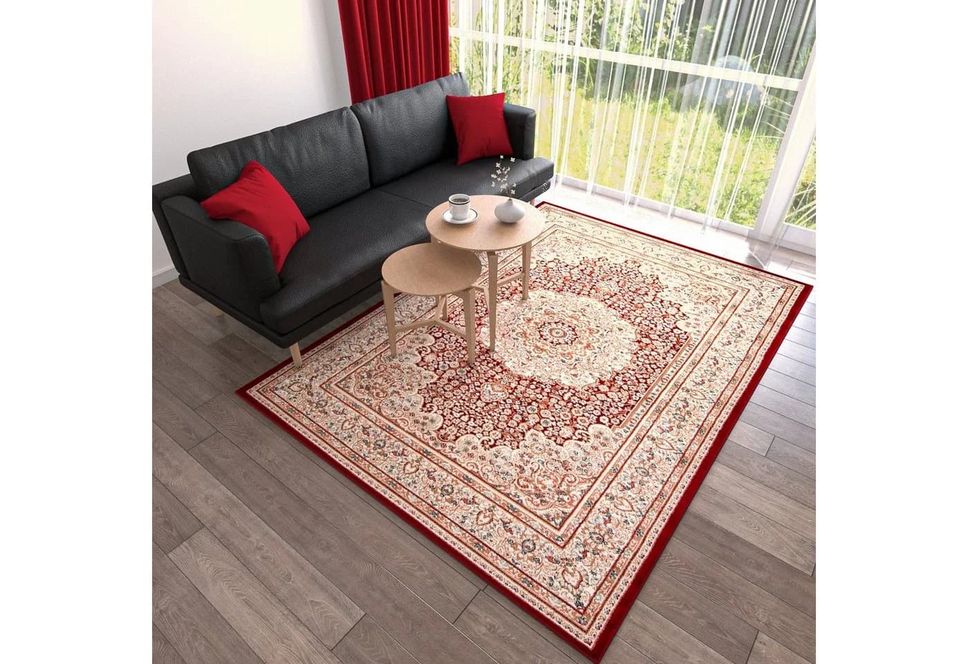 Mazovia Orientteppich Oriente Teppich Rot 60x100cm
