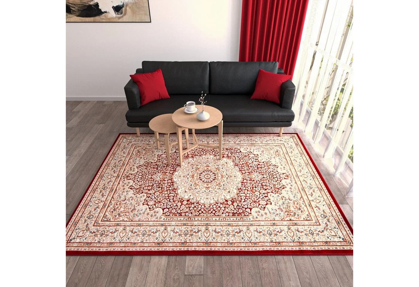 Mazovia Orientteppich Oriente Teppich Rot 60x100cm - Bild 4