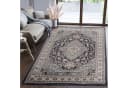 Mazovia Orientteppich Grau Orientalisches Blumenmuster Polypropylen Bild 1