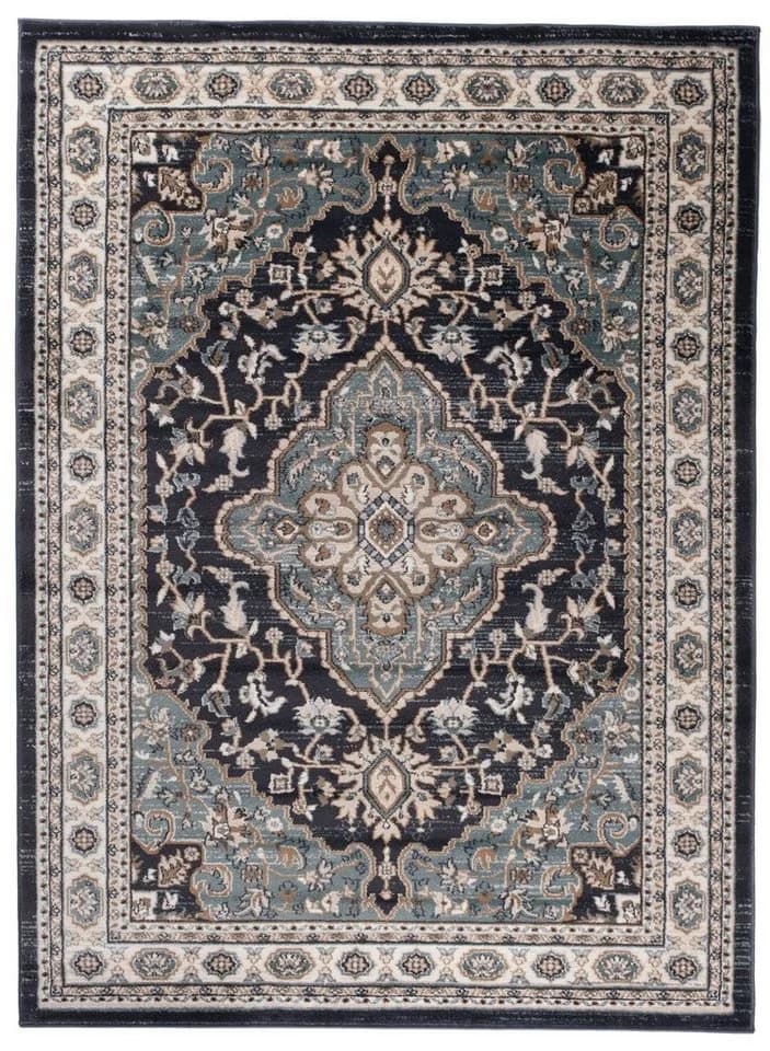 Mazovia Orientteppich Grau Orientalisches Blumenmuster Polypropylen - Bild 2