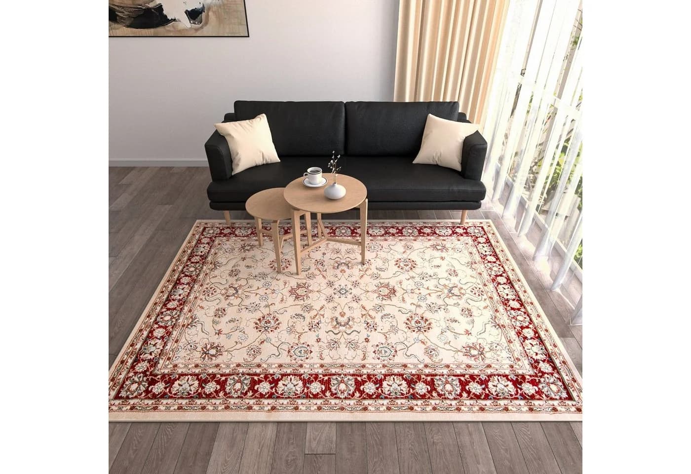 Mazovia Orientteppich Oriente Teppich - Traditioneller Teppich Rot Beige 60 x 100 cm - Bild 4