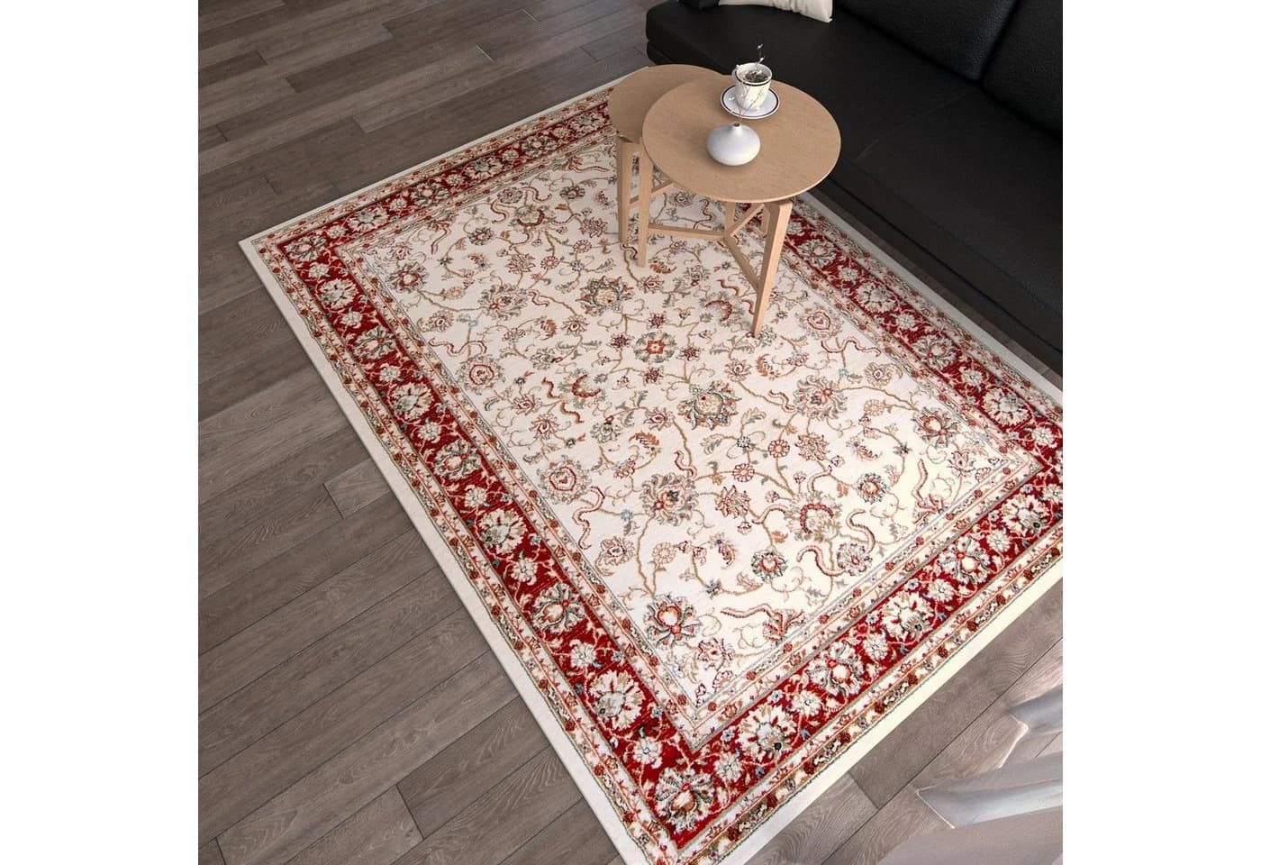 Mazovia Orientteppich Klassisch Bordüre Beige Rot - Bild 5