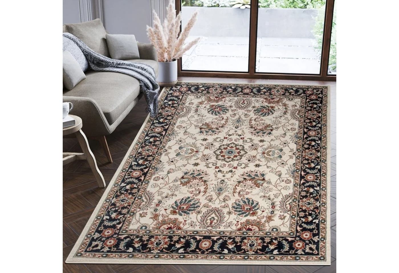 Mazovia Orientteppich Grau Beige Orientalisch Pflegeleicht