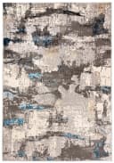 Mazovia Designteppich Modern Abstrakt Beige Blau Grau Kurzflor Bild 2