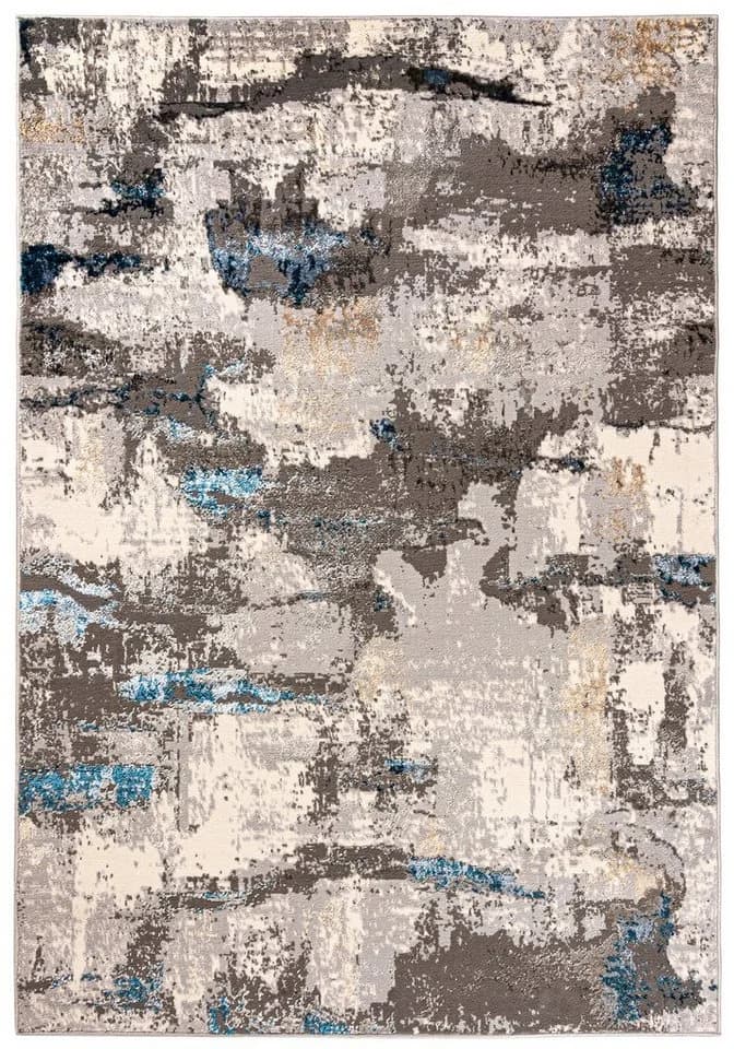 Mazovia Designteppich Modern Abstrakt Beige Blau Grau Kurzflor - Bild 2