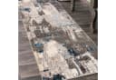 Mazovia Läufer Modern Beige Grau Blau Kurzflor Bild 1