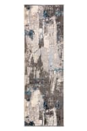 Mazovia Läufer Modern Beige Grau Blau Kurzflor Bild 2