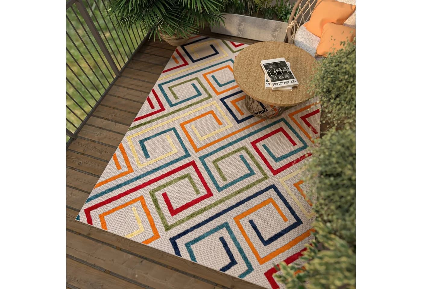 Mazovia Designteppich In- & Outdoor Bunt Wetterfest UV-beständig