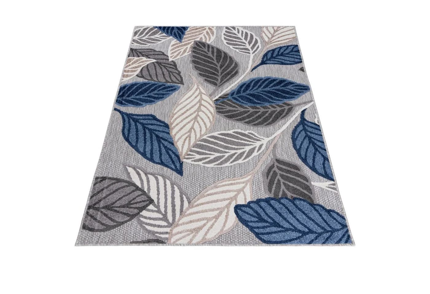 Mazovia Designteppich In- & Outdoor Blau Grau - Bild 4