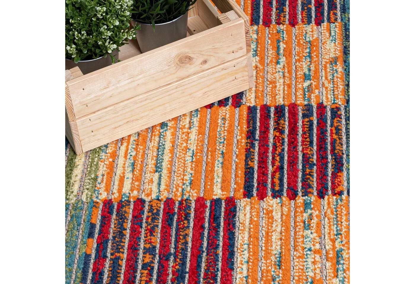 Mazovia Designteppich In- & Outdoor Teppich Wetterfest UV-beständig Balkon Bunt Kurzflor - Bild 3
