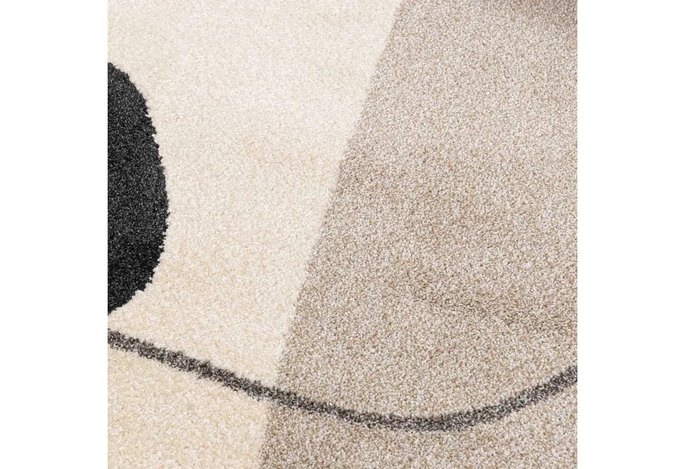 Mazovia Designteppich Modern Beige Grau Kurzflor - Bild 4