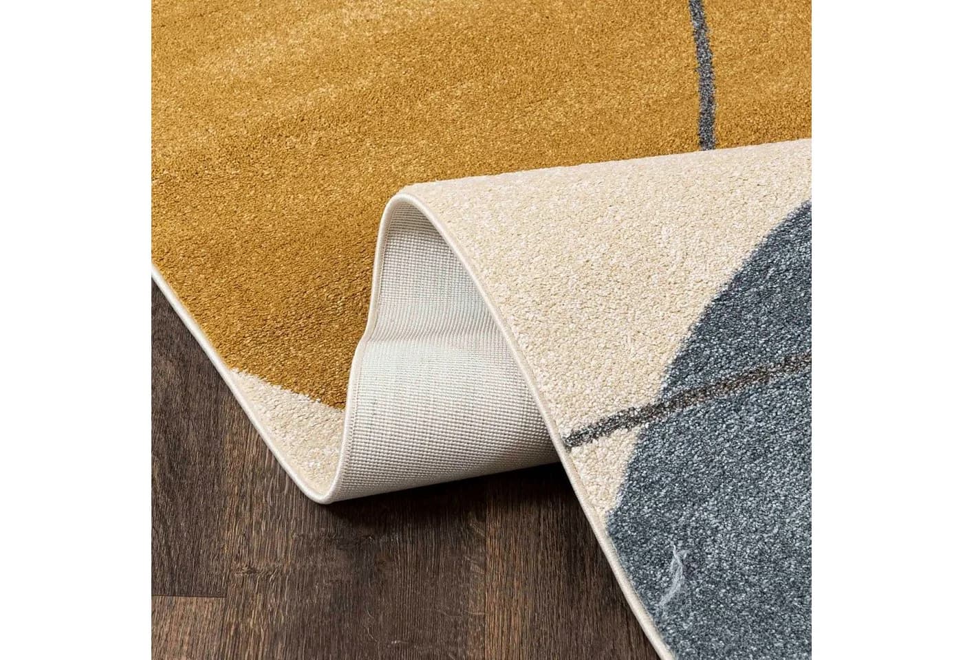 Mazovia Designteppich Modern Beige Geometrisch Kurzflor - Bild 4