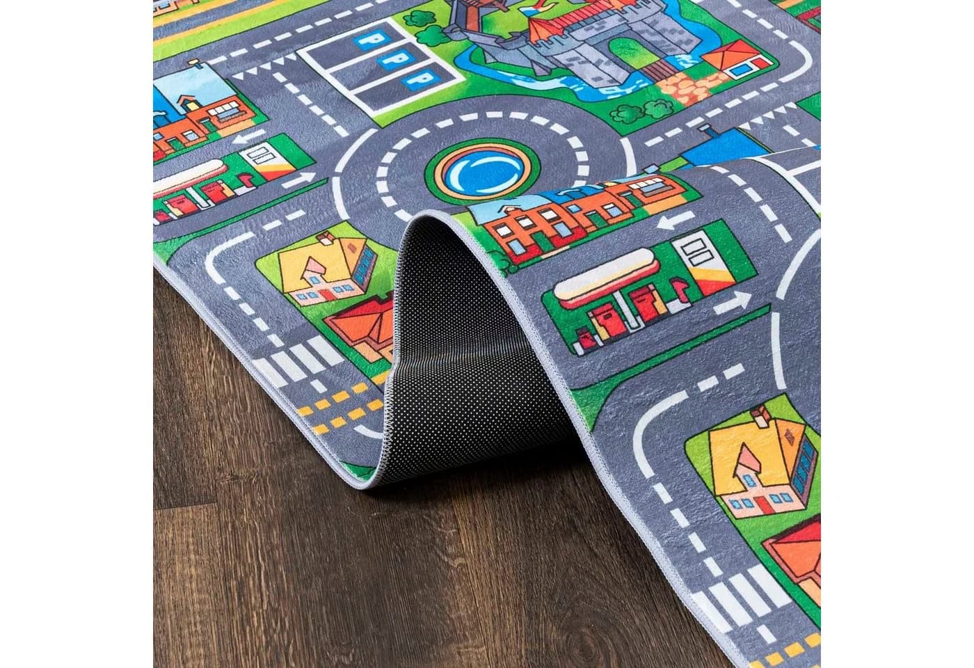 Mazovia Kinderteppich Spiel Teppich Grün Grau - Bild 3