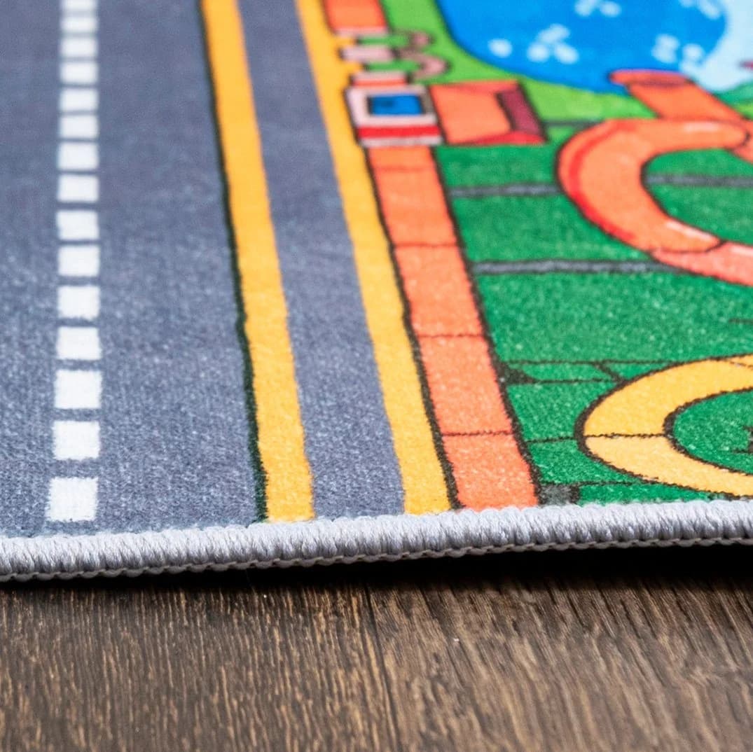Mazovia Kinderteppich Spiel Teppich Grün Grau - Bild 4