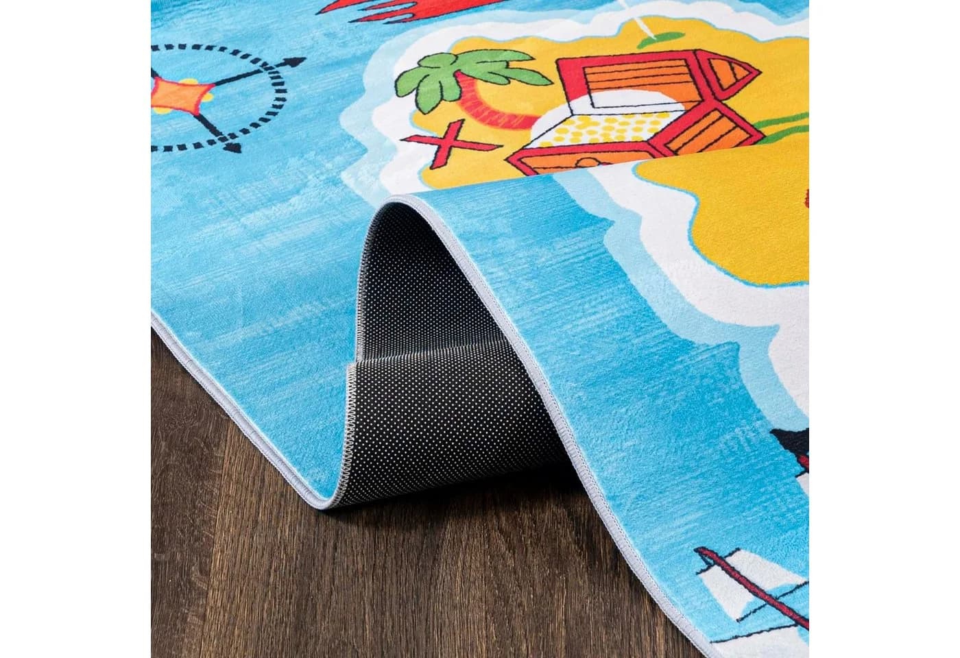 Mazovia Kinderteppich Blau Spielteppich Kinderzimmer - Bild 3
