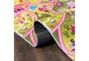 Mazovia Kinderteppich Straße Rosa Grün 80x150 cm Rutschfest Bild 3