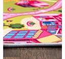 Mazovia Kinderteppich Straße Rosa Grün 80x150 cm Rutschfest Bild 4