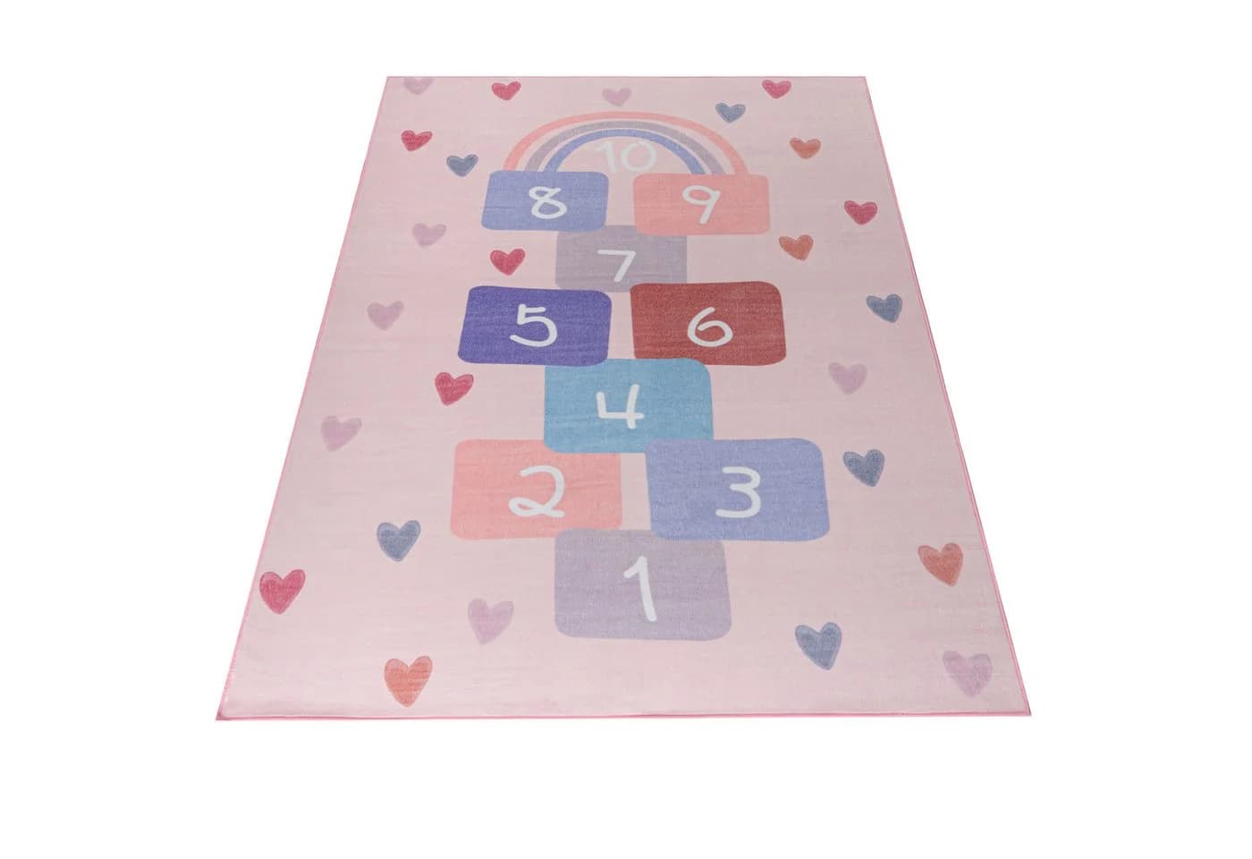 Mazovia Designteppich Kinder Hüpfspiel Rosa - Bild 5