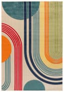 Mazovia Designteppich Geometrisch Beige/Bunt Bild 2
