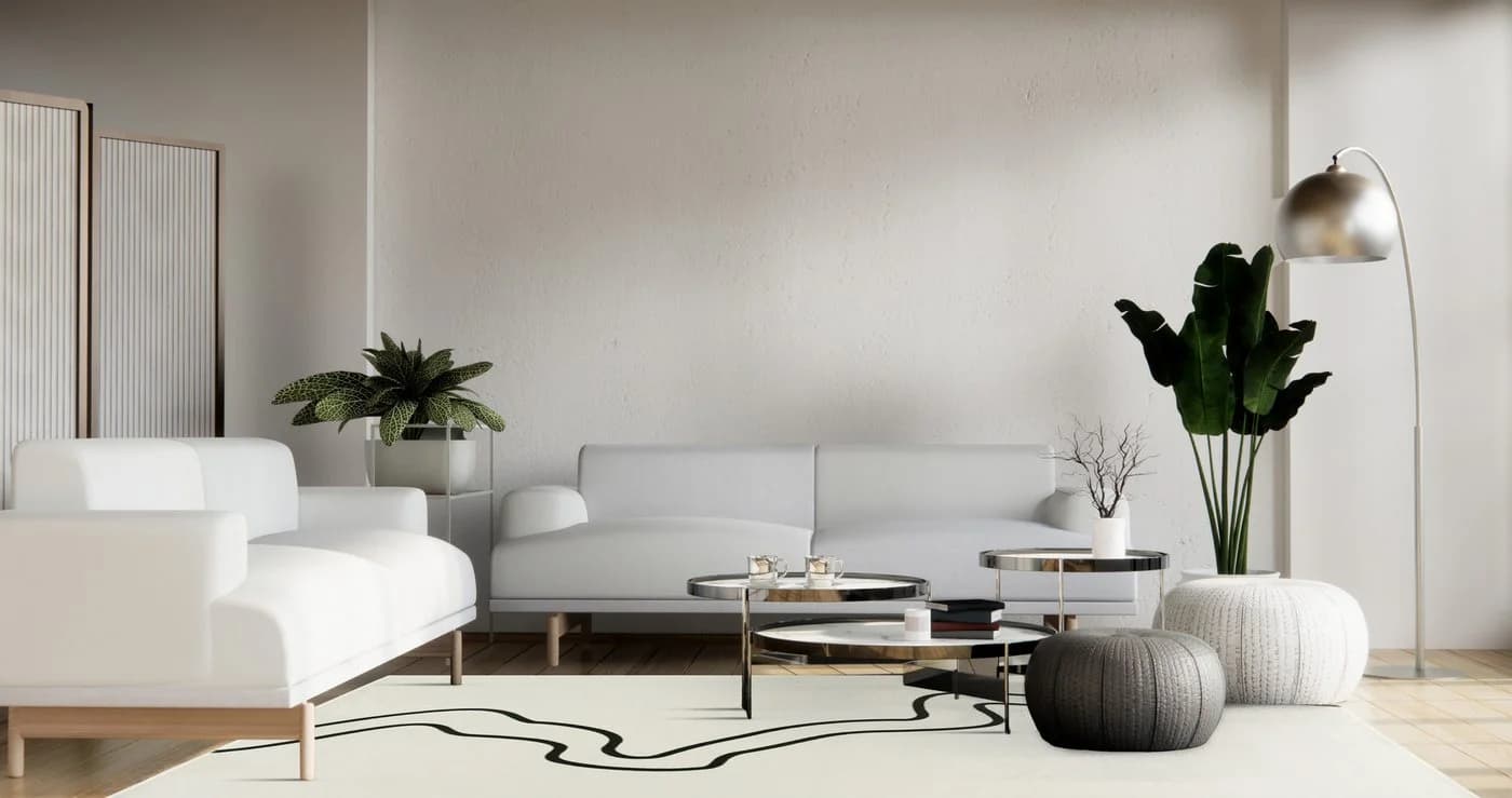Mazovia Designteppich Abstrakt Weiß Polyester