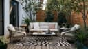 Mazovia Designteppich Schwarz-Weiß Wasserdicht Terrasse Bild 1