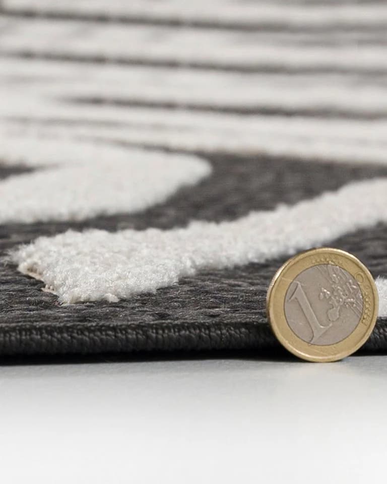 Mazovia Designteppich Schwarz-Weiß Wasserdicht Terrasse - Bild 5