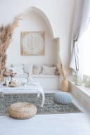 Mazovia Designteppich Außen Orientalisch Blau Wasserdicht Bild 1