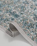 Mazovia Designteppich Außen Orientalisch Blau Wasserdicht Bild 4