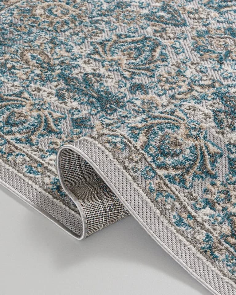 Mazovia Designteppich Außen Orientalisch Blau Wasserdicht - Bild 4