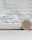Mazovia Designteppich Außen Orientalisch Blau Wasserdicht Bild 5