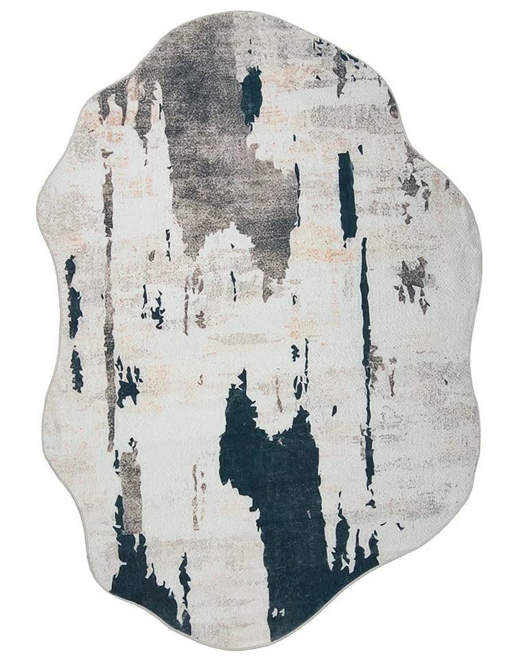 Mazovia Designteppich Modern Abstrakt Braun Weiß - Bild 2