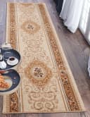 Mazovia Läufer Orientalisch Braun Rot 70x100 cm Bild 1
